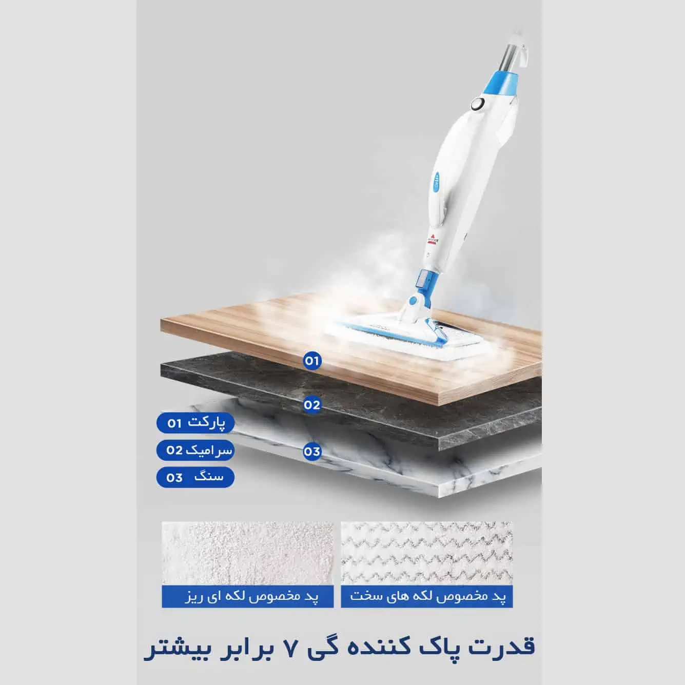 طی بخارشور بیسل مدل POWERFRESH 3004Z