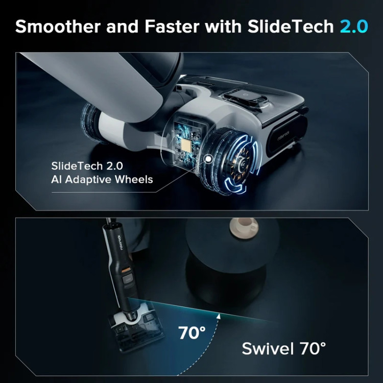 جاروشارژی و بخارشوی روبوراک مدل A30 PRO STEAM COMBO